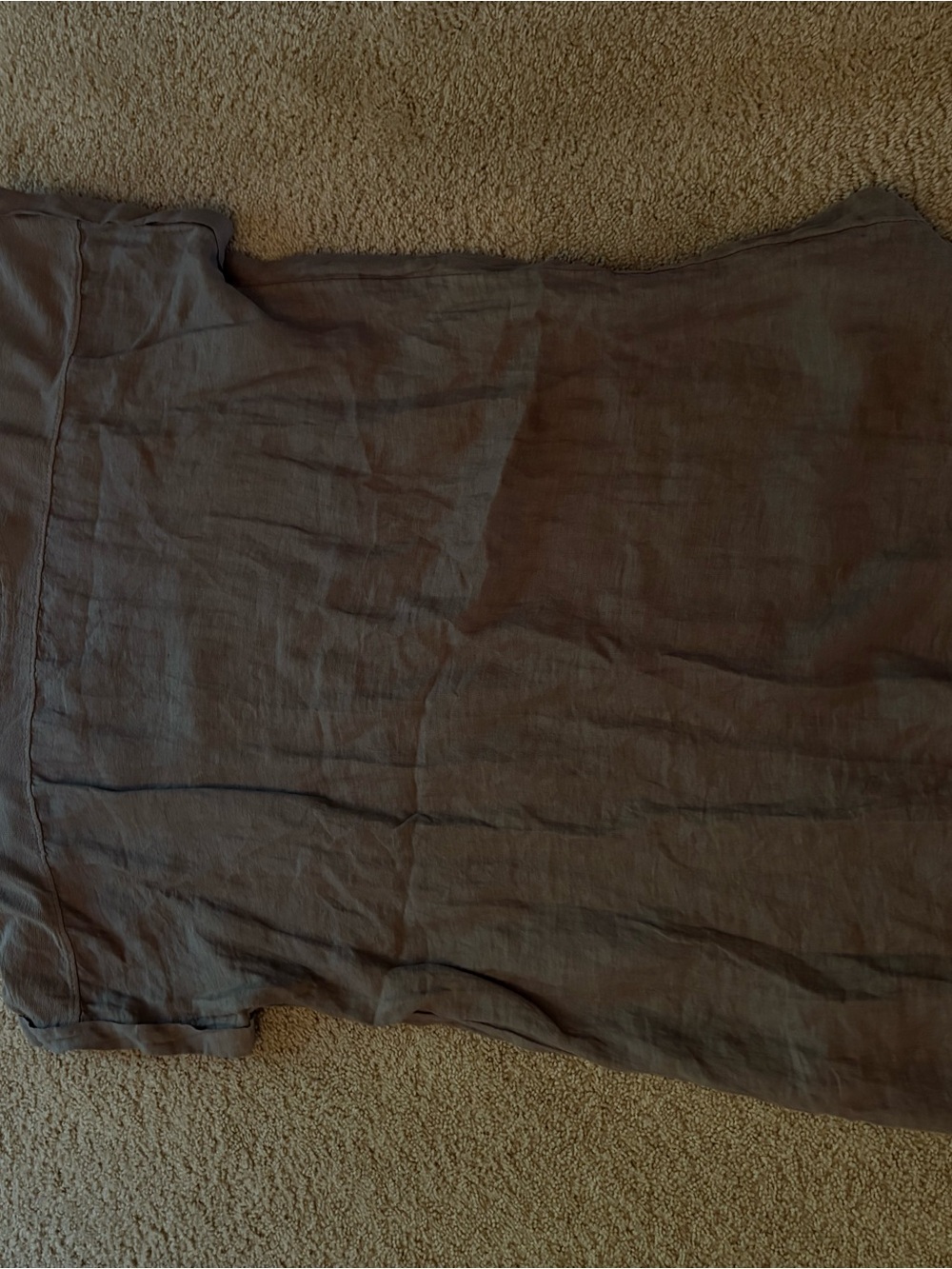 Women’s Linen Maxi Dress in Mauve Gray